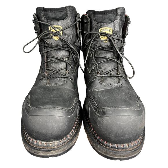 Irish Setter By Red Wing Edgerton XD Black Waterproof Safety Toe Boot Size15 main image 7